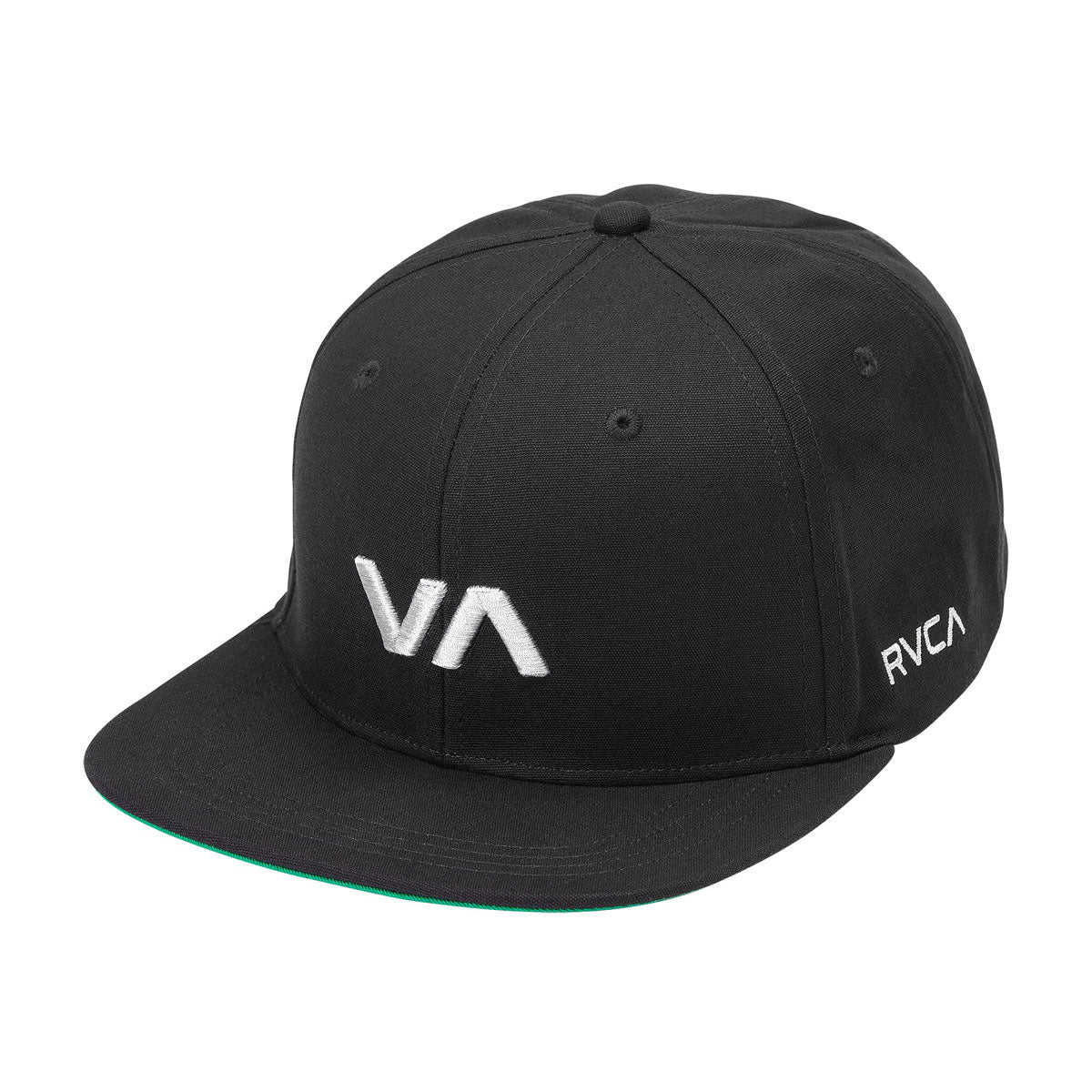 RVCA VA Infield Snapback Hat - Black image 1