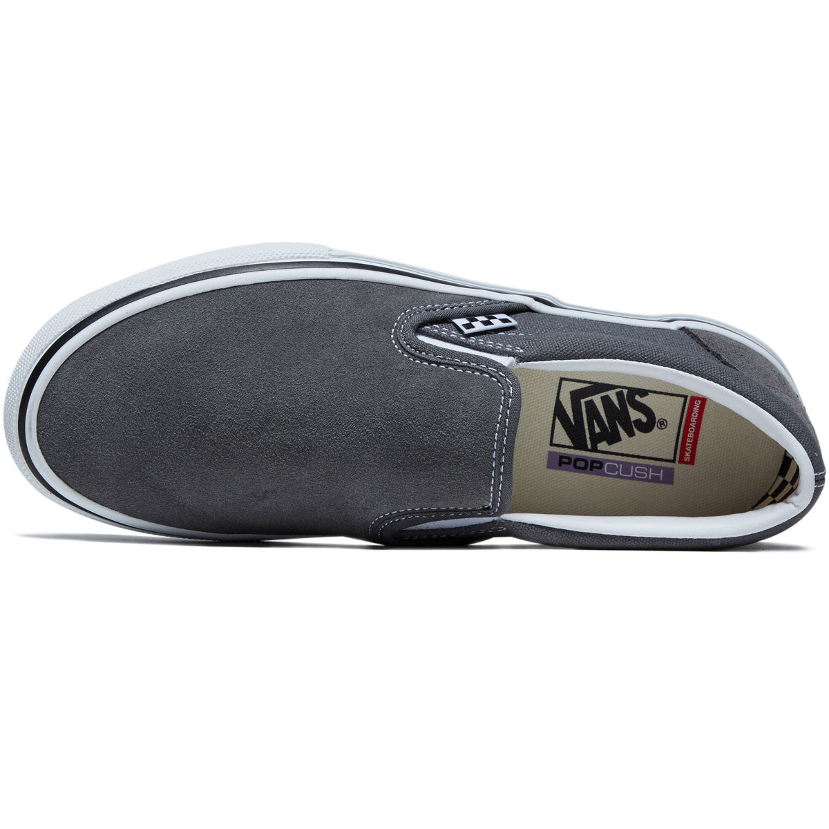 Vans Skate Slip-on Shoes - Pewter/White – Daddies Board Shop