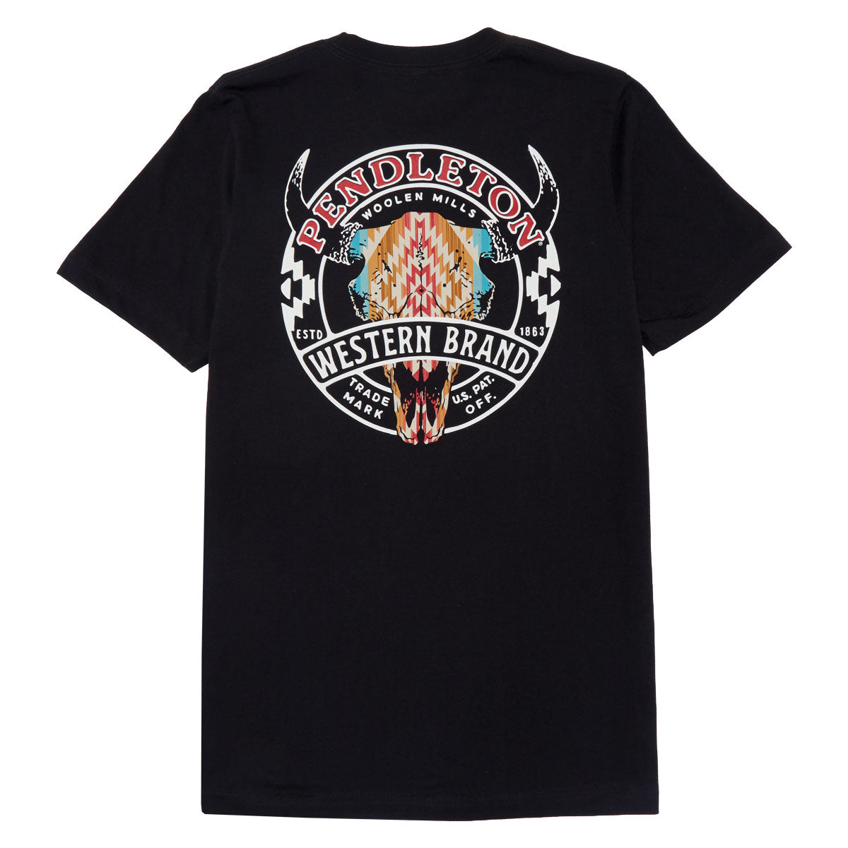 Pendleton Western Brand Logo T-Shirt - Black/Multi image 1