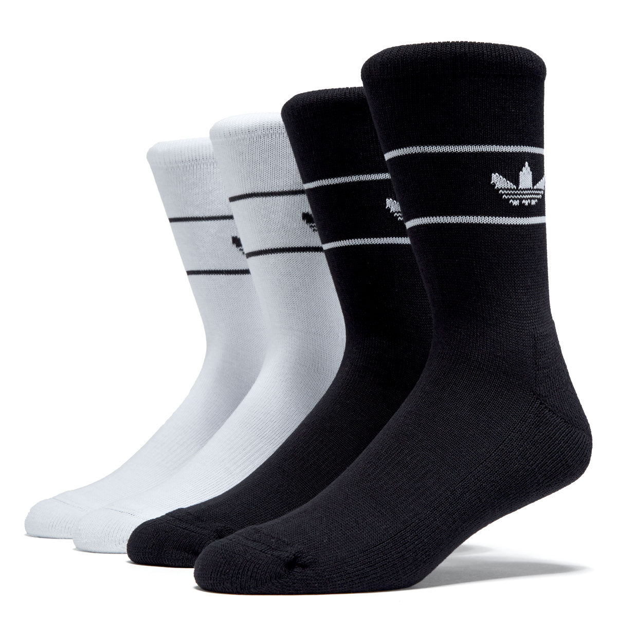 Adidas Skate 2 Pack Of Socks - White/Black image 1