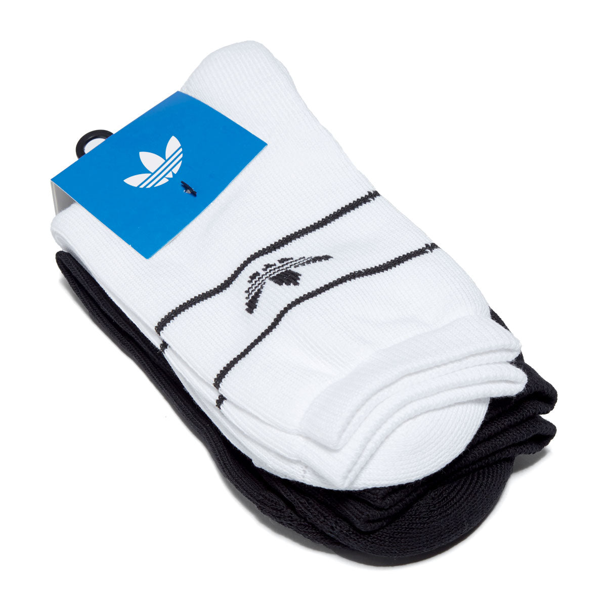 Adidas Skate 2 Pack Of Socks - White/Black image 2