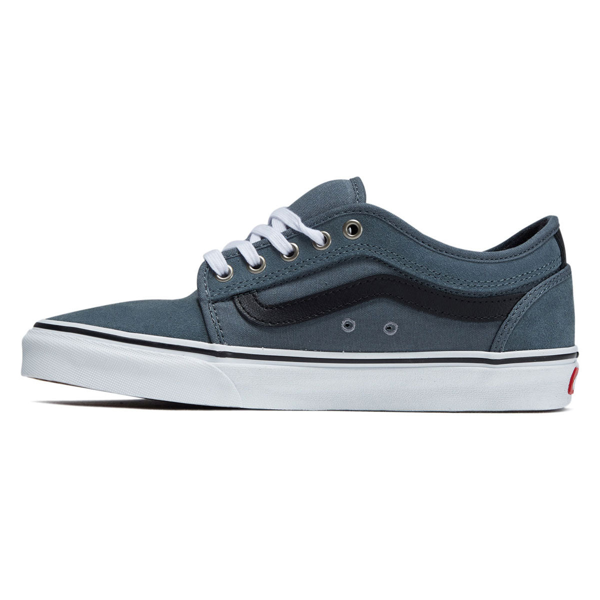 Vans Skate Chukka Low Sidestripe Shoes - Black/Slate Blue image 2