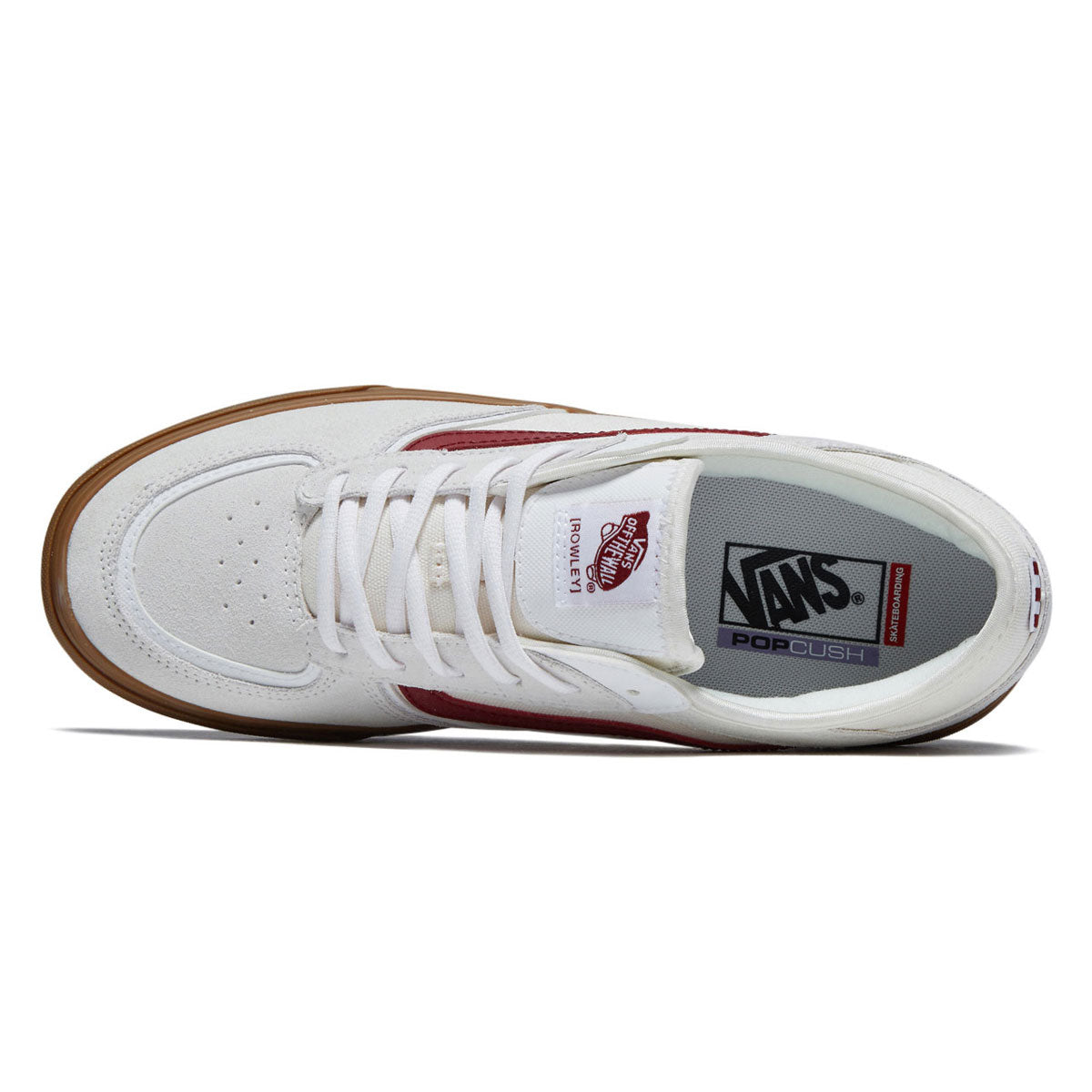 Vans Skate Rowley Shoes - Red/White/Gum image 3