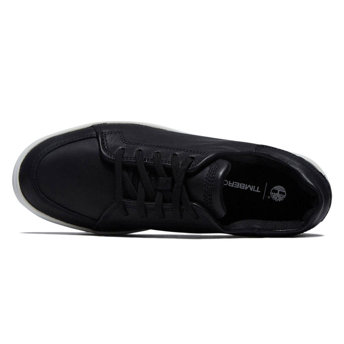 Timberland Men\'s Black Leather Sneakers Timberland Davis Square Sneakers, Black | Sneakers | Men main image 3