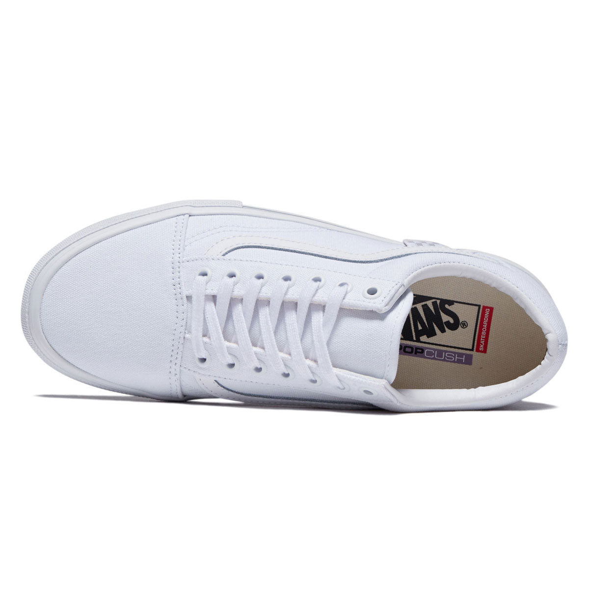 Vans Skate Old Skool Shoes - Canvas True White image 3
