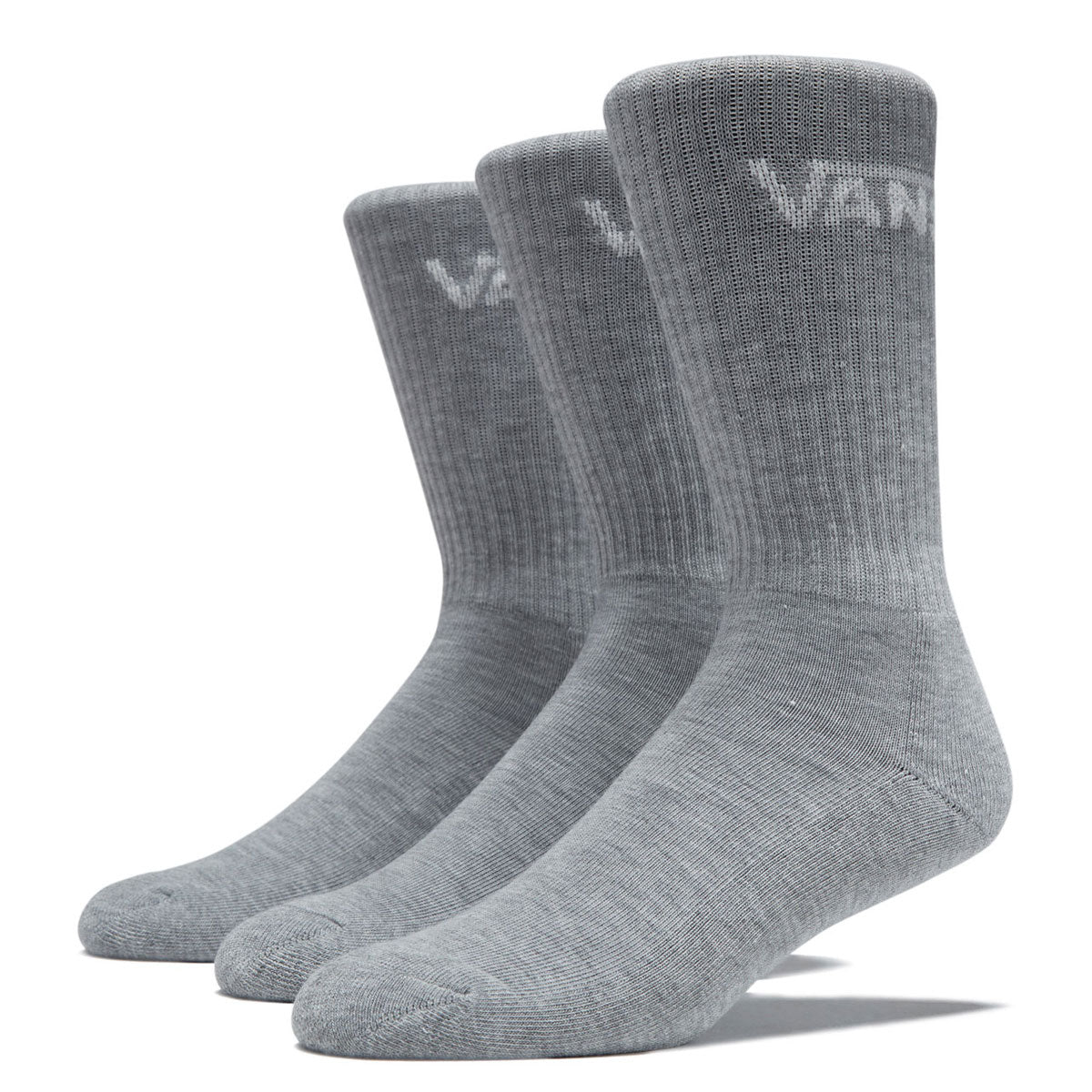 Vans Classic Crew 3 Pack Of Socks - Heather Grey II image 1