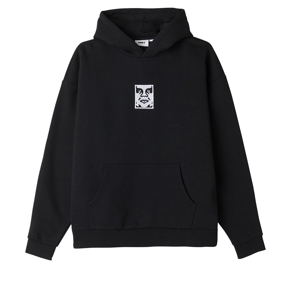 Obey Bold Icon Extra Heavy Hoodie - Black image 1
