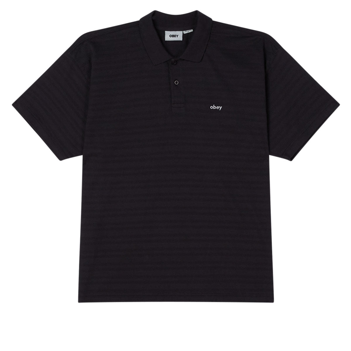 Obey Nash Bigwig Polo Shirt - Digital Black image 1