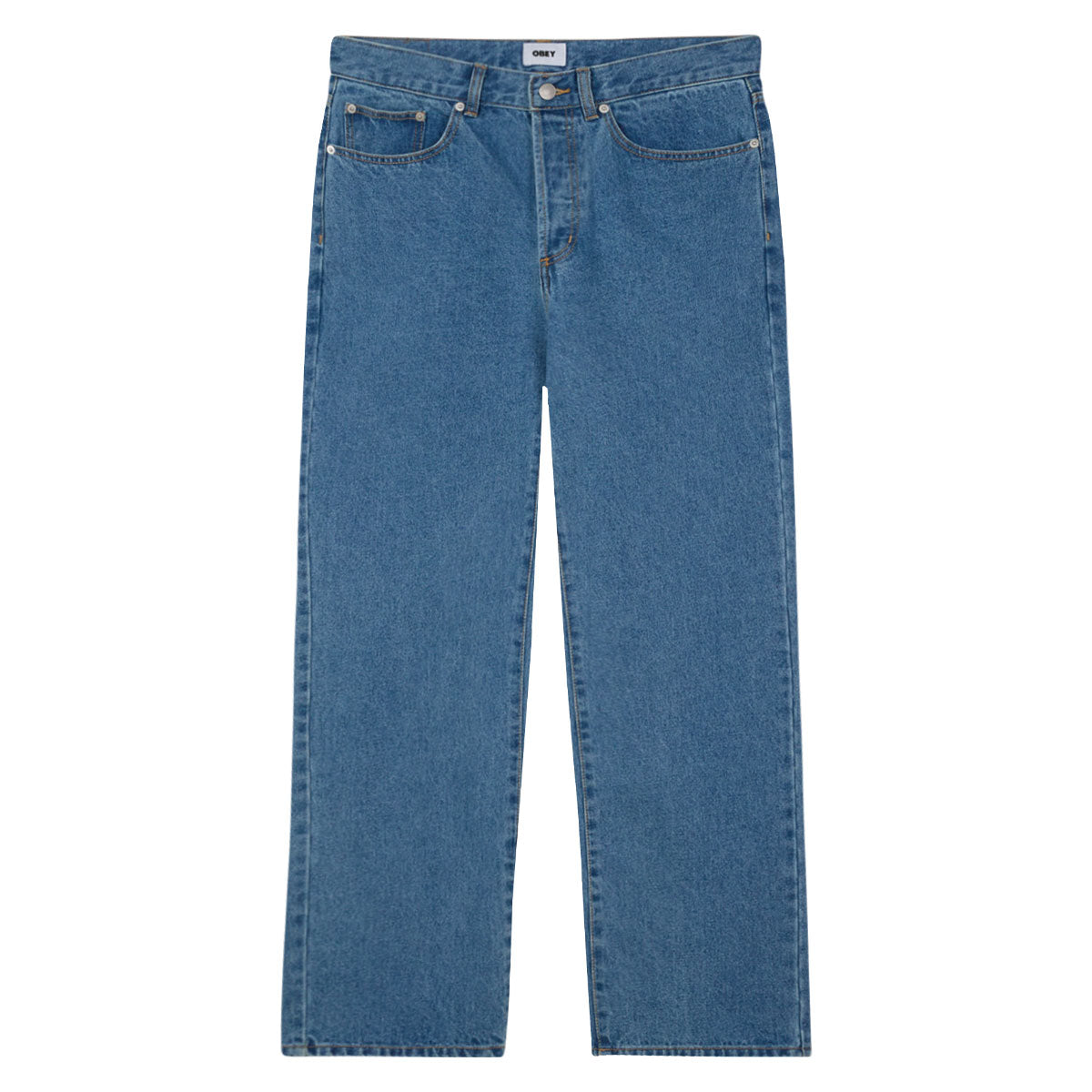 Obey Classic Baggy Denim Jeans - Light Indigo image 1