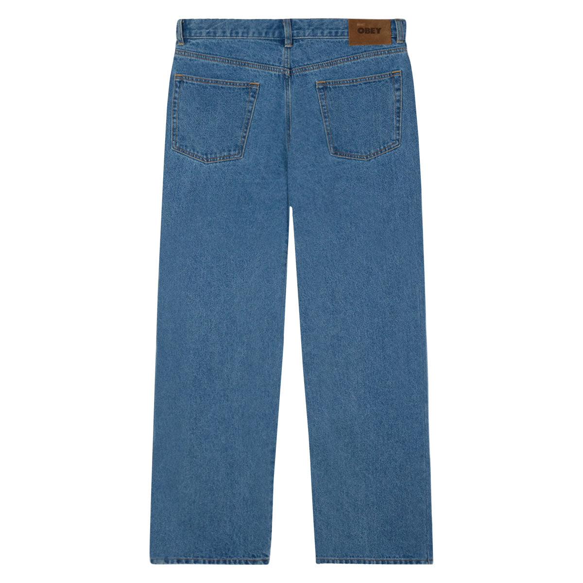 Obey Classic Baggy Denim Jeans - Light Indigo image 2
