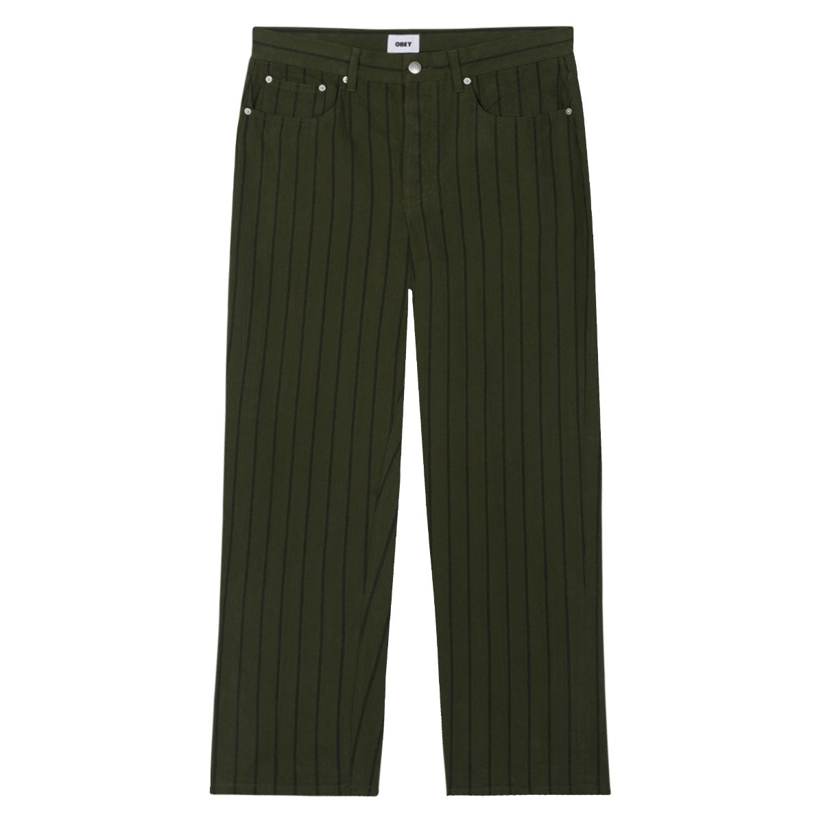 Obey Classic Baggy Stripe Denim Jeans - Duffle Bag Multi image 1
