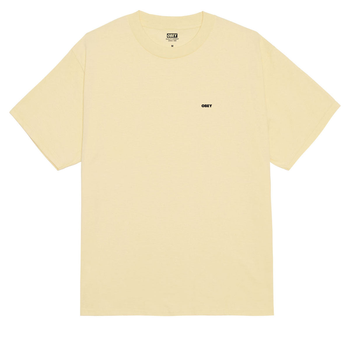 Obey Disinformation Resistance T-Shirt - Pale Yellow image 2