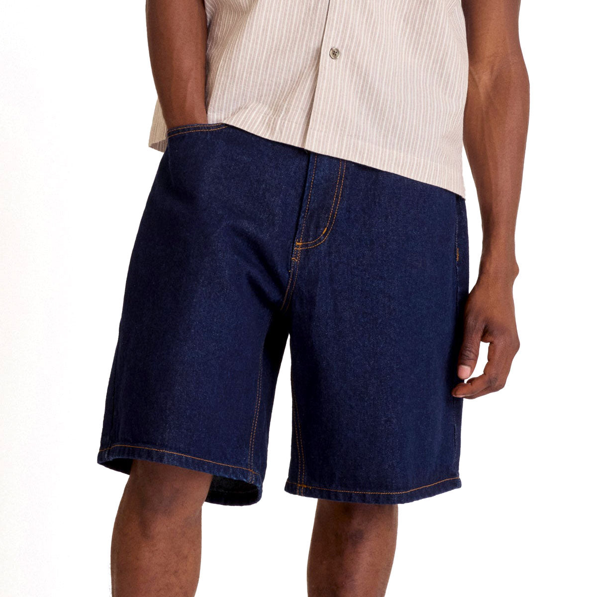 Obey Bigwig Baggy Denim Shorts - Rinse Indigo image 3
