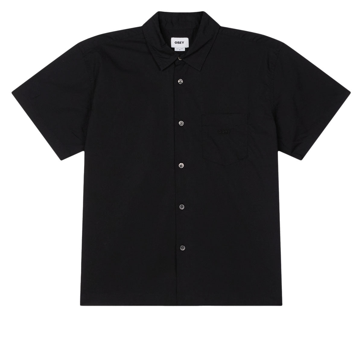 Obey Wire Woven Shirt - Black image 1