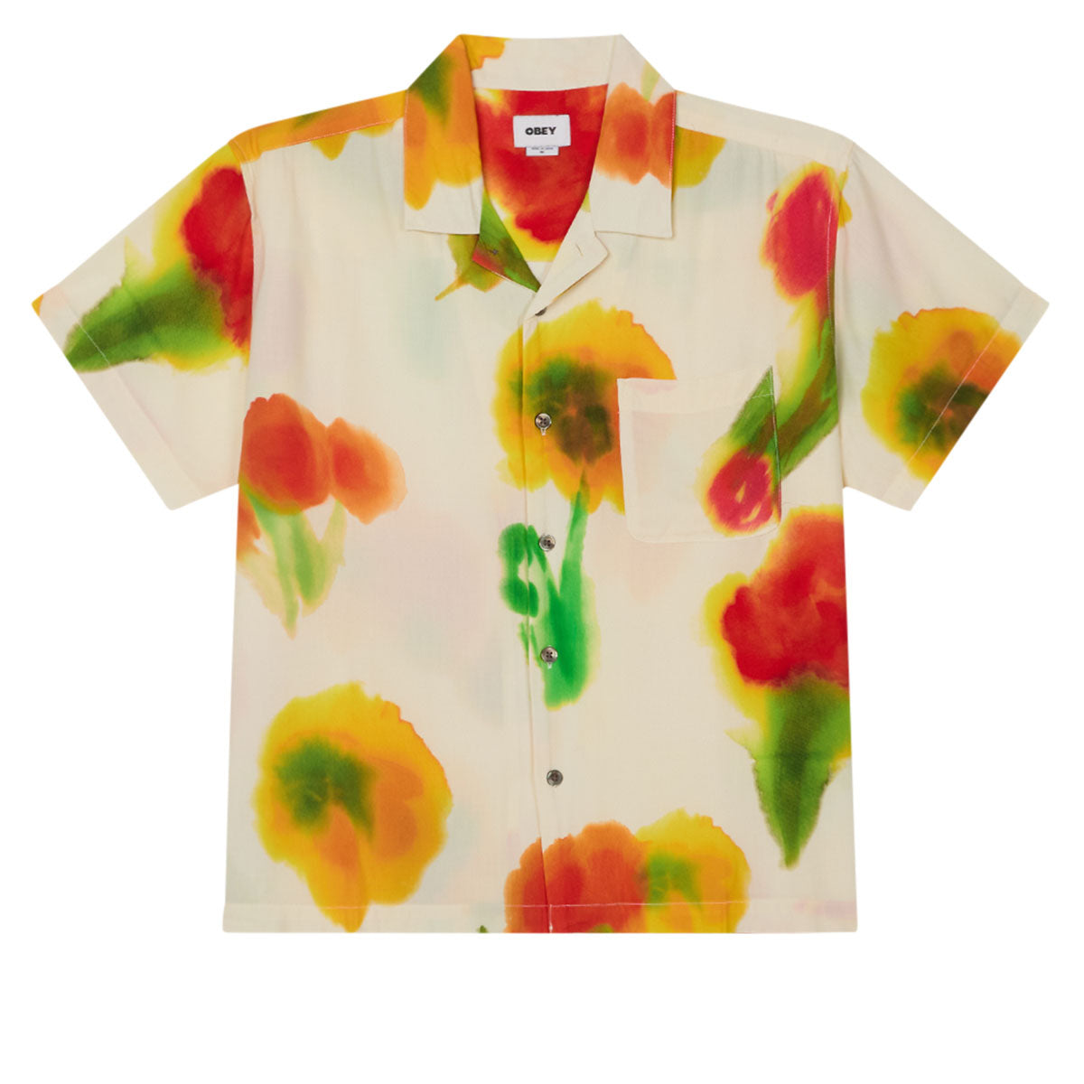 Obey Kinney Woven Shirt - Cream Multi image 1