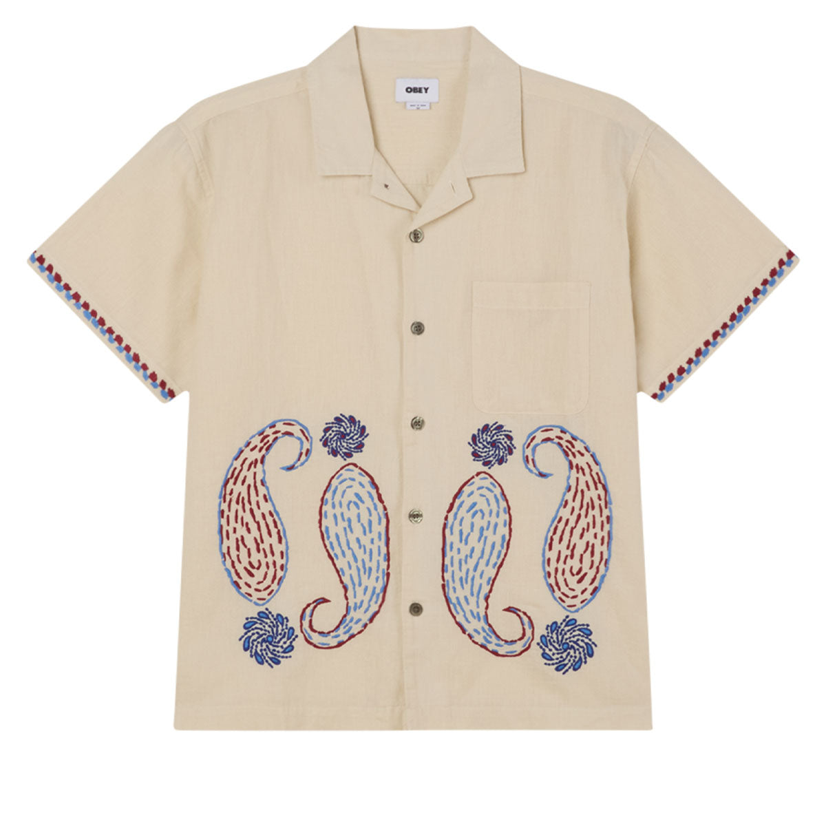 Obey Quentin Woven Shirt - Birch Multi image 1