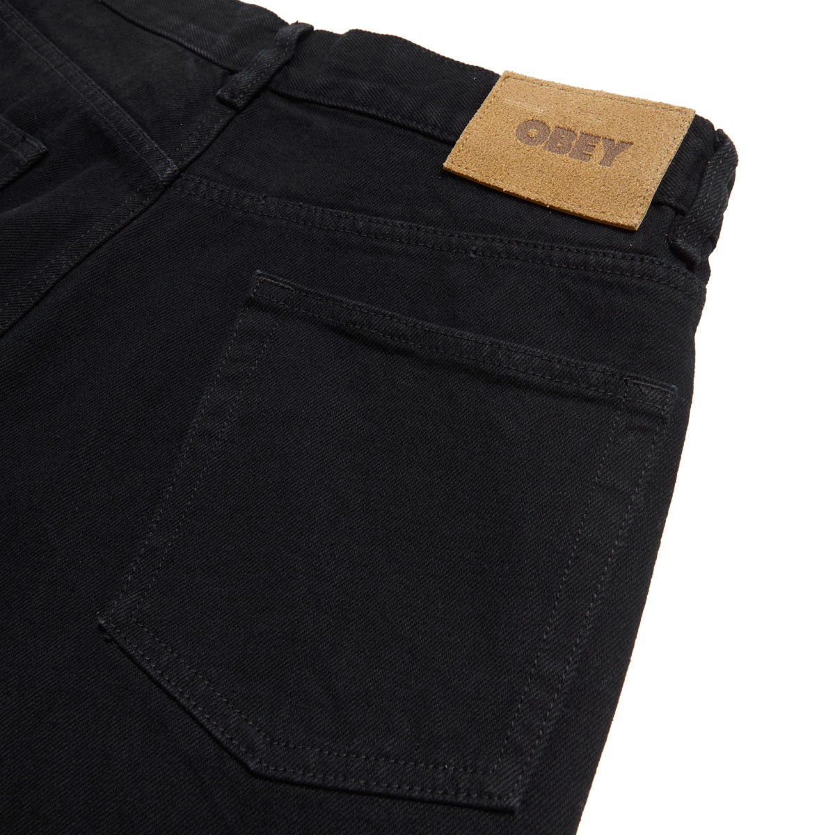 Obey Classic Baggy Denim Jeans - Rinse Black image 5