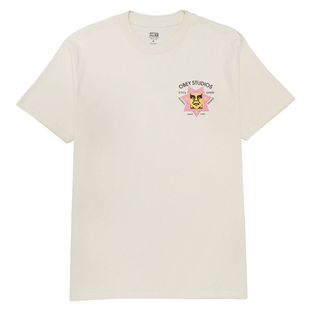 Obey Global Visuals T-Shirt - Cream image 1