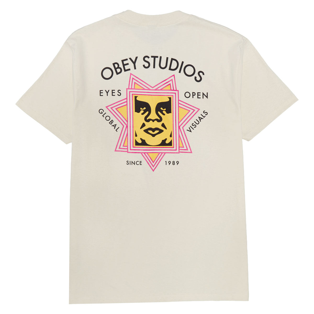 Obey Global Visuals T-Shirt - Cream image 2