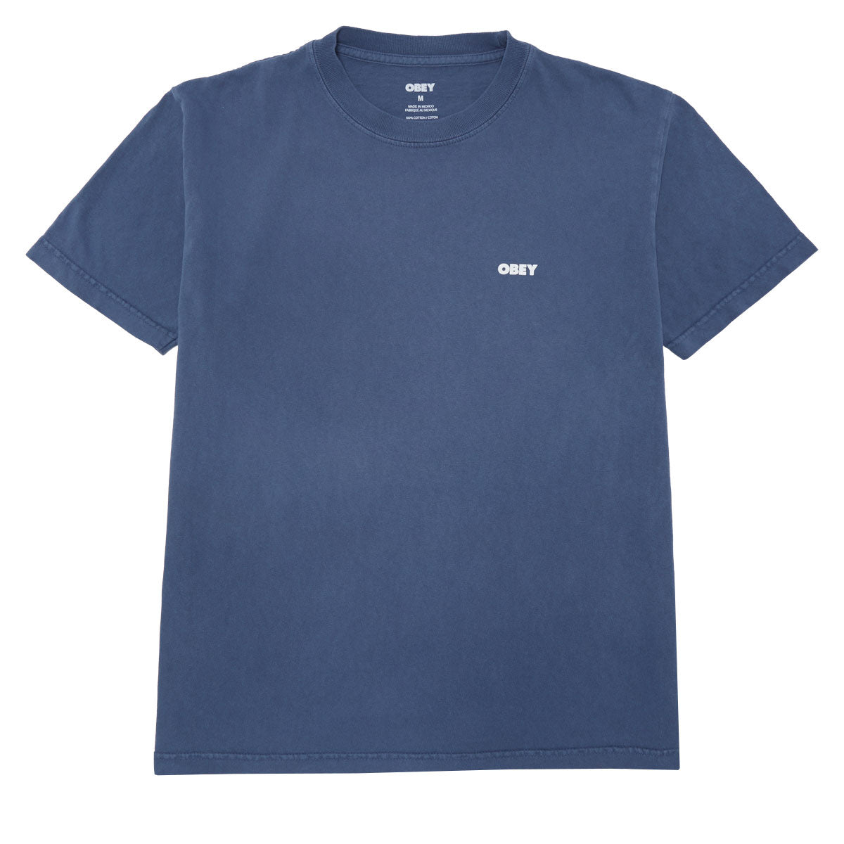 Obey Bold Icon Face T-Shirt - Pigment Dark Denim image 1