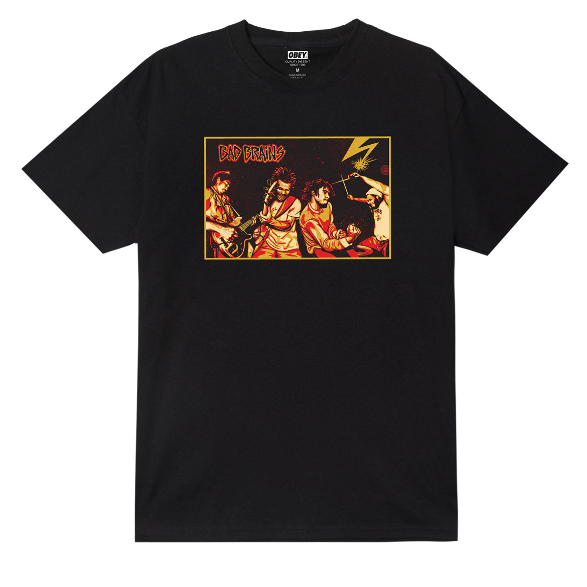 Obey x Bad Brains Fearless Vampire Killers T-Shirt - Black image 1