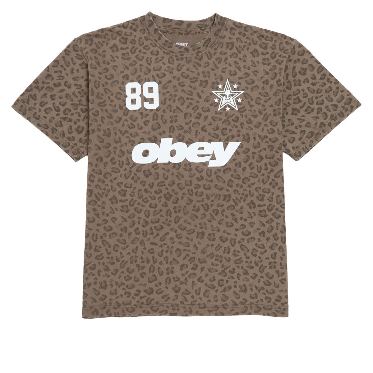 Obey Rewind T-Shirt - Vintage Leopard image 1