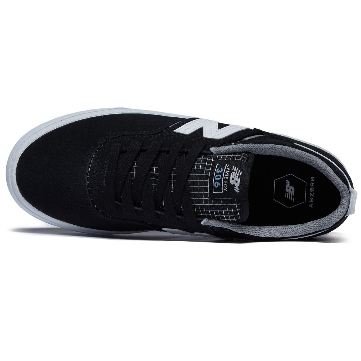 New Balance 306 Foy Shoes - Black/White/Gum Suede image 3