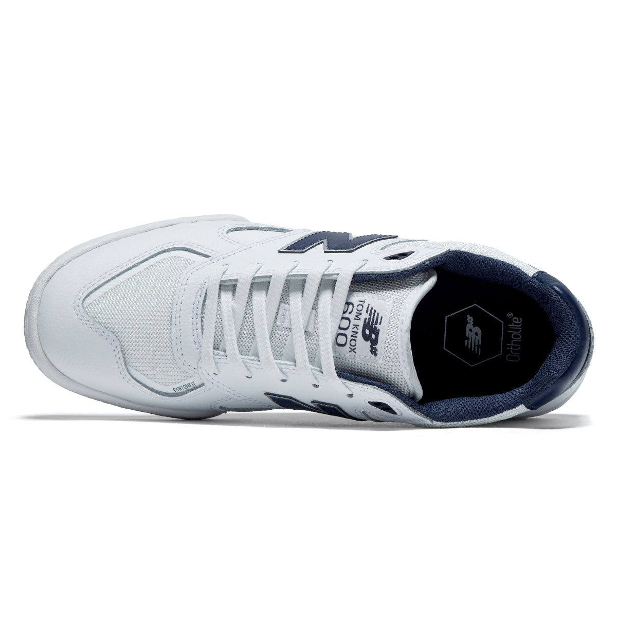 New Balance 600 Tom Knox Shoes - White/Navy image 3
