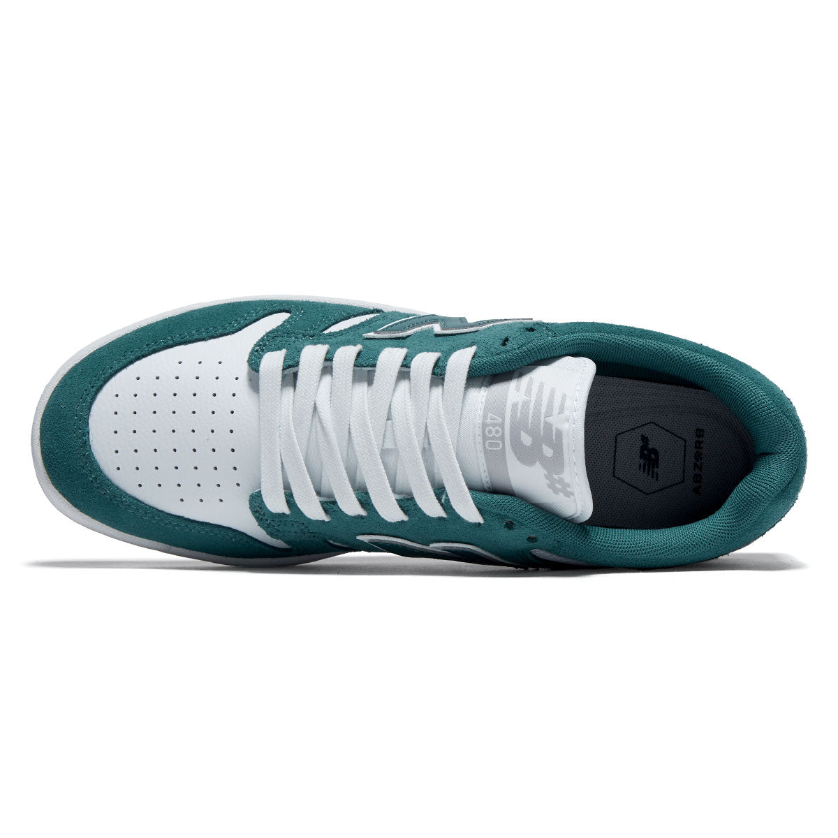New Balance 480 Shoes - Vintage Teal/White image 2