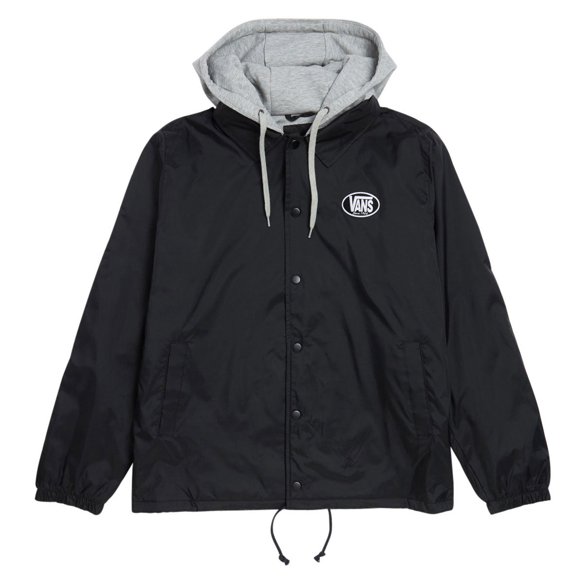 Vans Torrey Hooded Coaches Jacket - Black – Daddies Board Shop