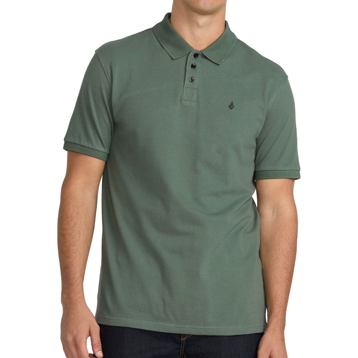 Volcom Sitestone Polo Shirt - Light Olive image 1