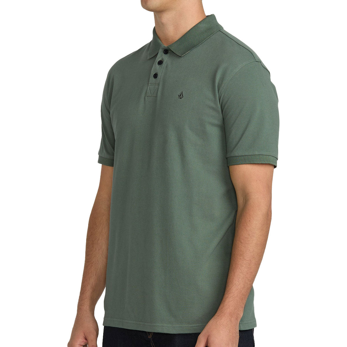 Volcom Sitestone Polo Shirt - Light Olive image 3