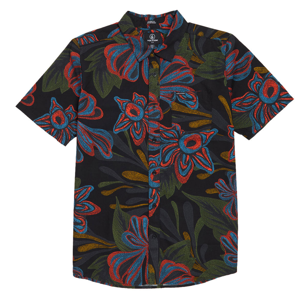 Volcom Rendezvous Floral Shirt - Black Print image 1