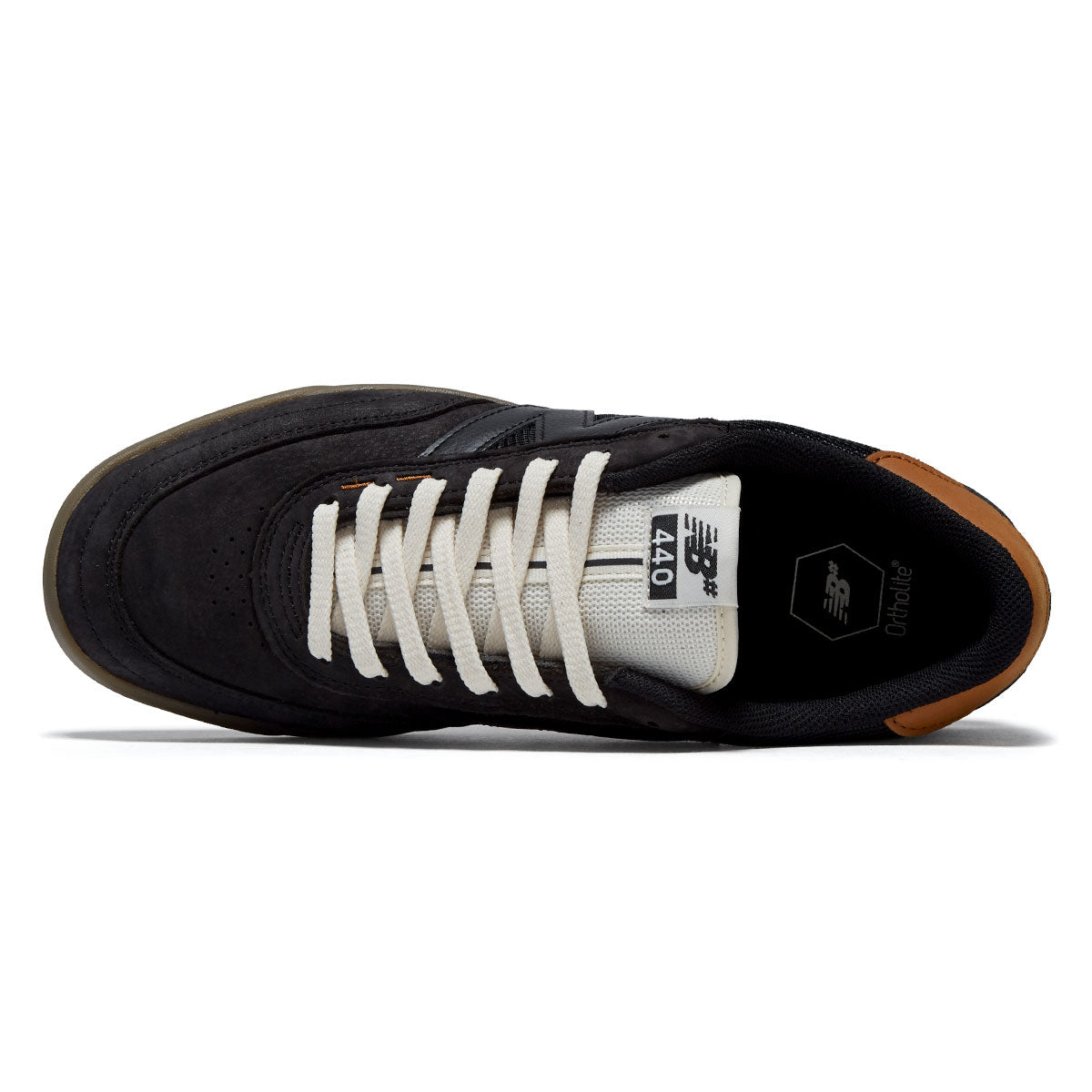 New Balance 440 V2 Wide Shoes - Black/Gum image 3
