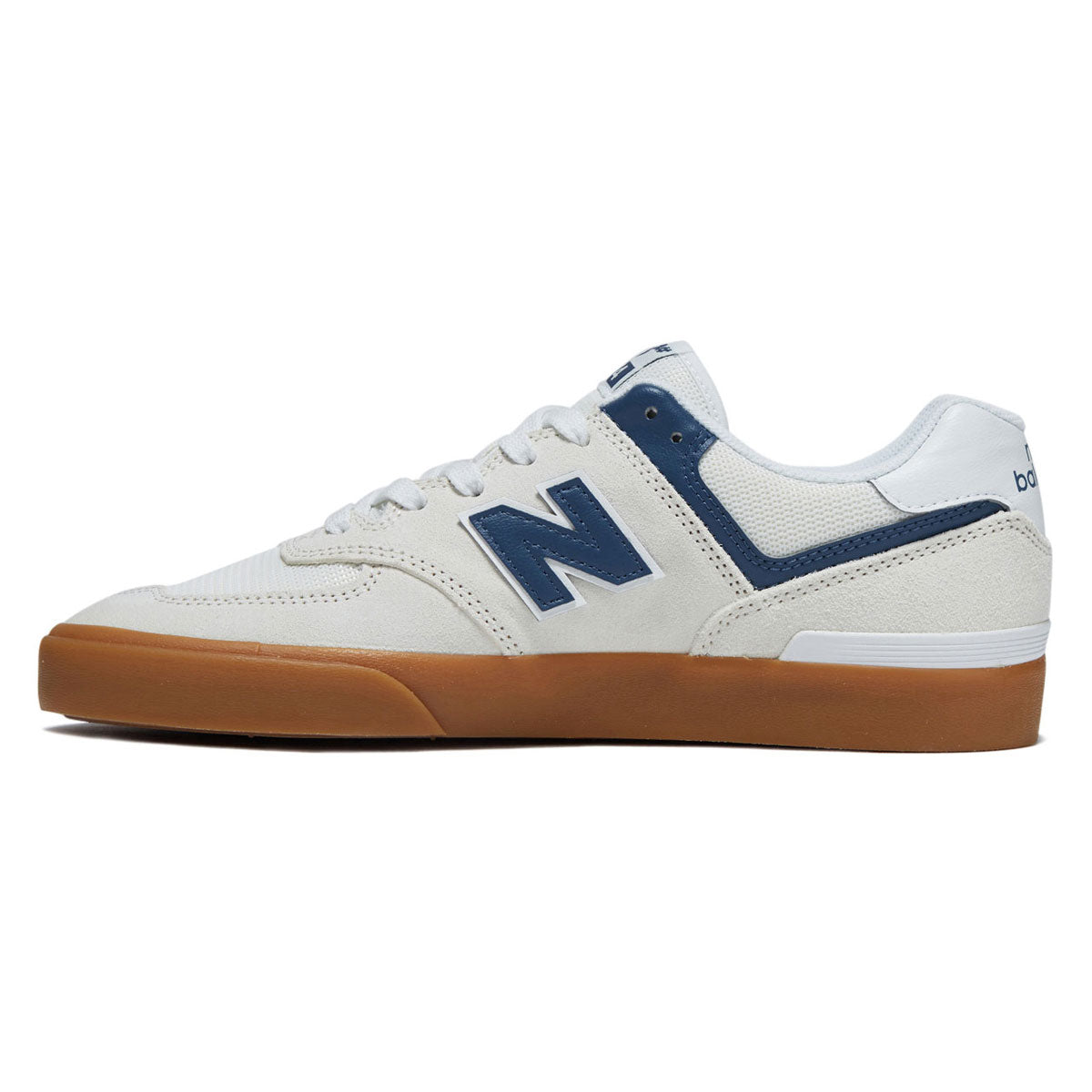 New Balance 574 Vulc Shoes - Sea Salt/Blue image 2