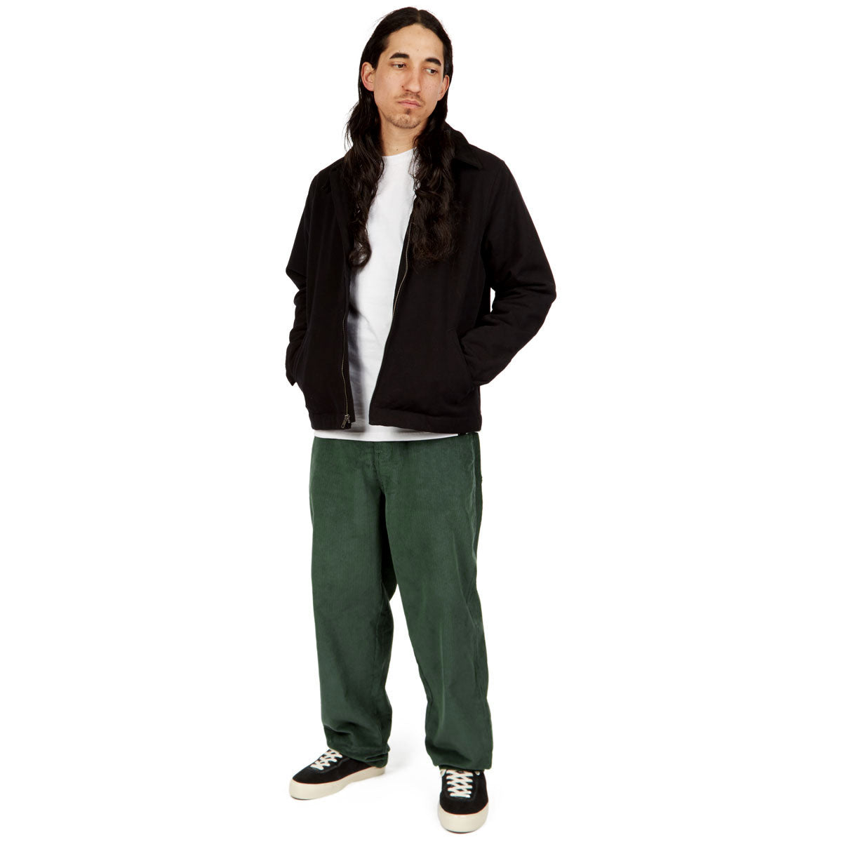 CCS Baggy Taper Corduroy Pants - Green image 3