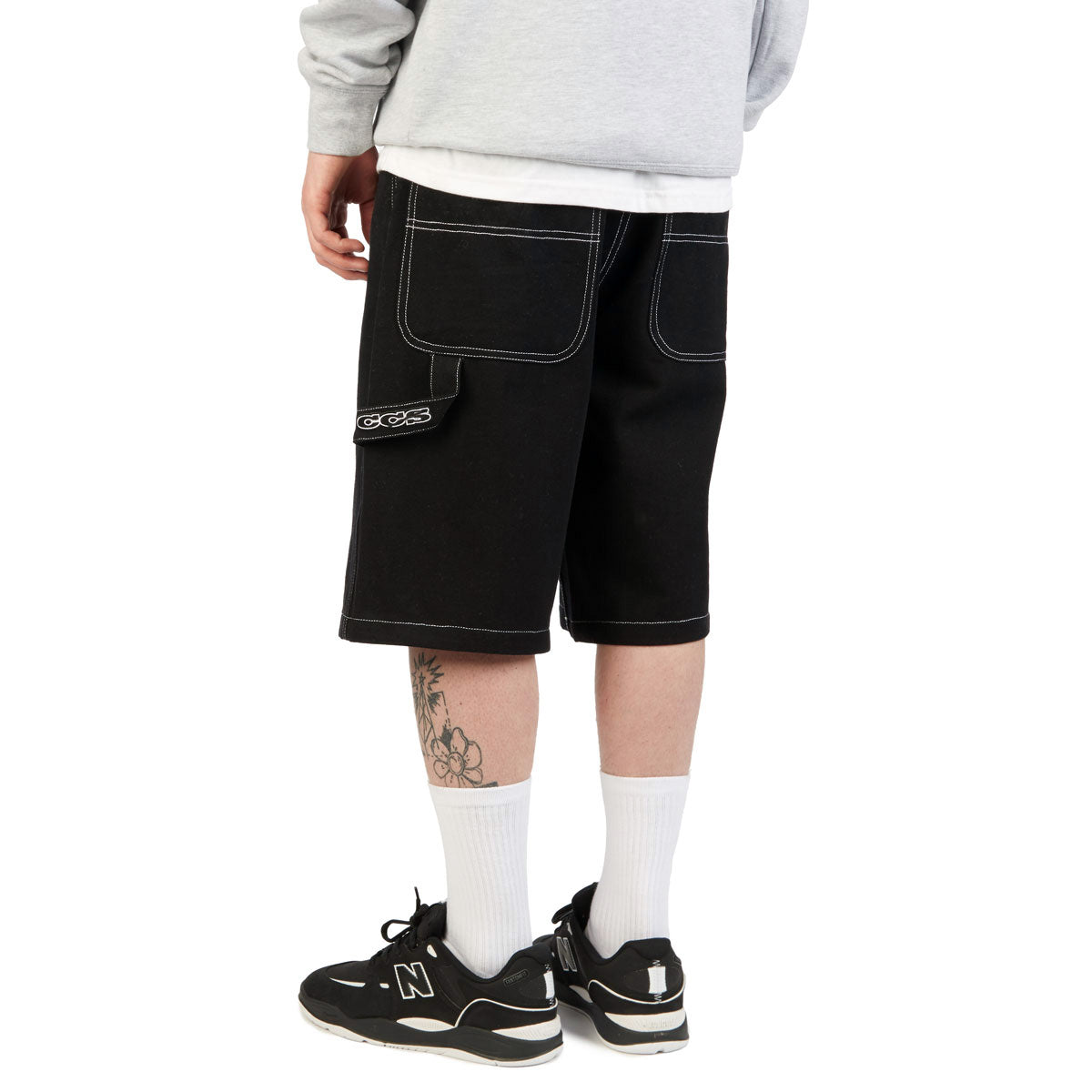 CCS Hammer Loop Canvas Shorts - Black/White image 3
