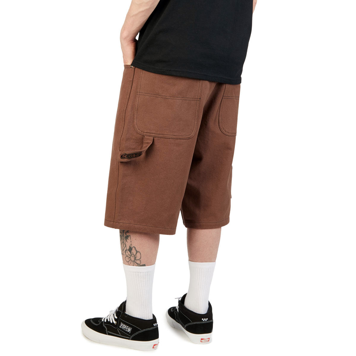 CCS Hammer Loop Canvas Shorts - Brown/Black image 4