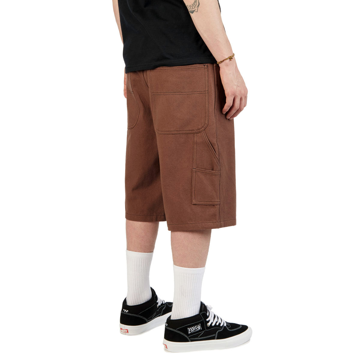 CCS Hammer Loop Canvas Shorts - Brown/Black image 3