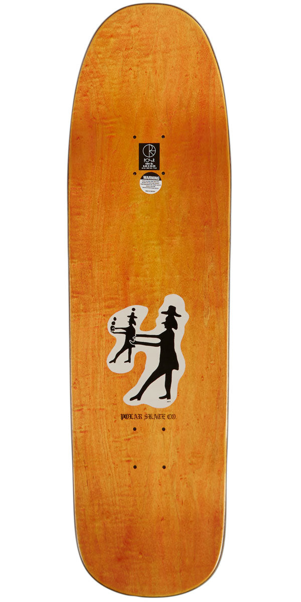 Polar Shin Sanbongi Contact on a 1991 Wheel Wells Skateboard Deck - White - 9.25