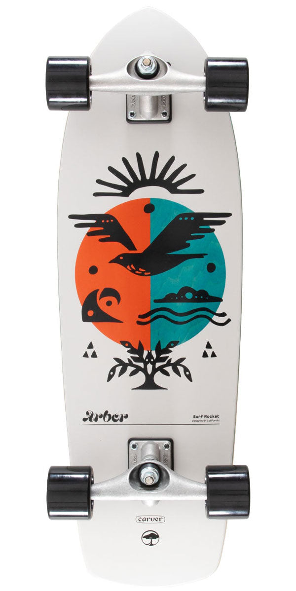 Arbor x Carver CX Surf Rocket Pre-Built Surfskate Longboard Complete image 1