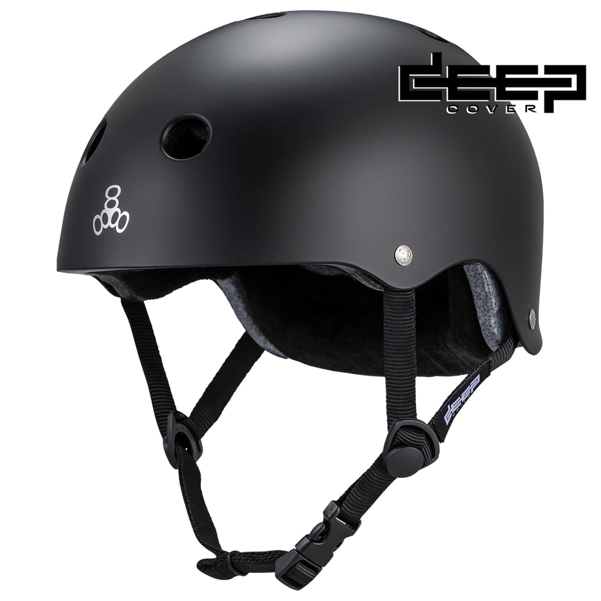 Triple Eight Deep Cover Helmet - Black Matte – Daddies Board Shop