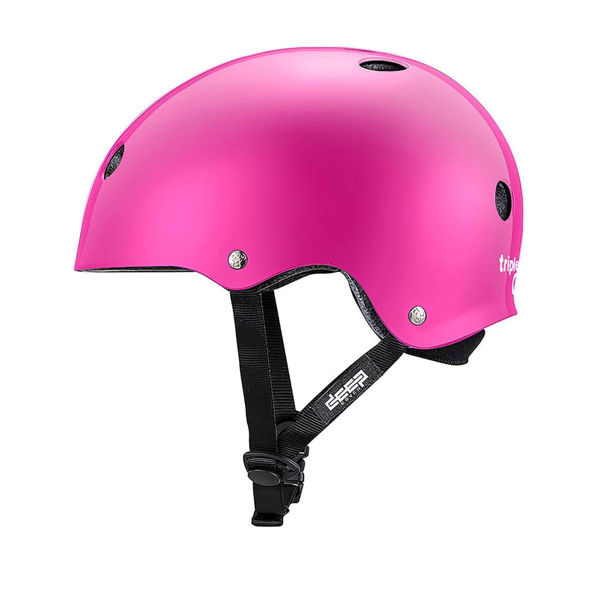 Triple Eight Deep Cover Helmet - Pink Glossy image 3