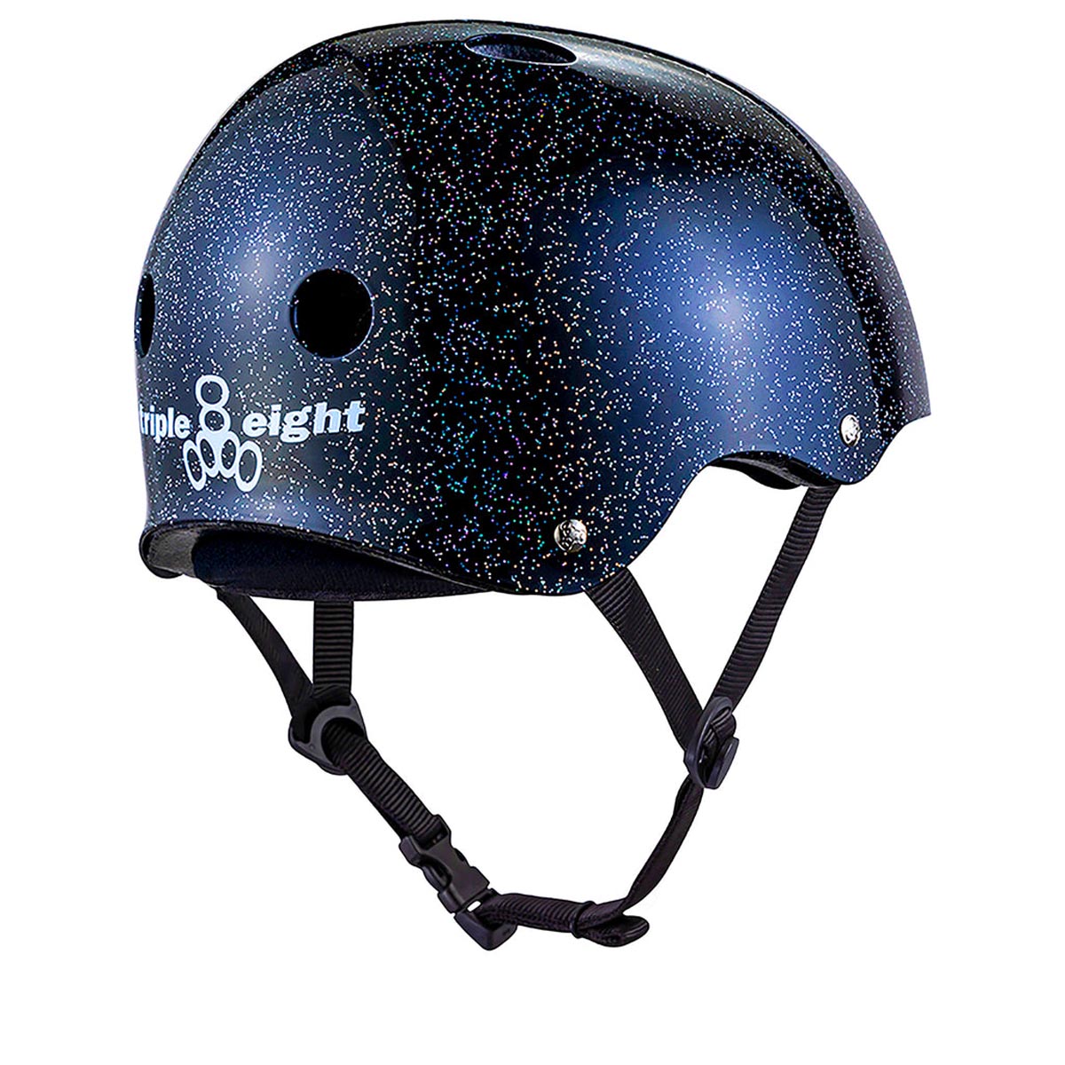 Triple Eight Deep Cover Helmet - Black Glitter – Daddies Board Shop