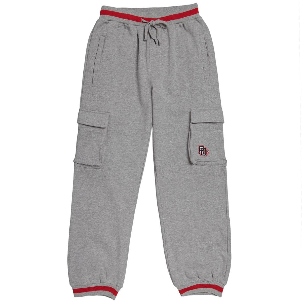 RDS 3D Monogram Cargo Sweat Pants - Athletic Heather/Red