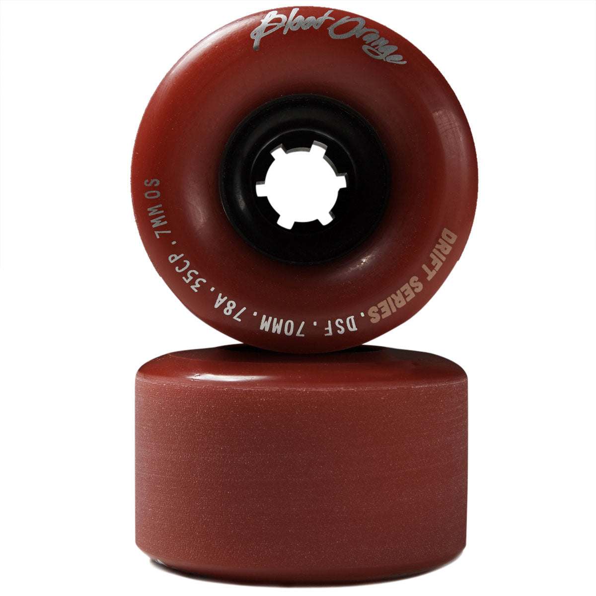 Blood Orange Drift Delinquents 78A Longboard Wheels - Oxblood - 70mm image 2