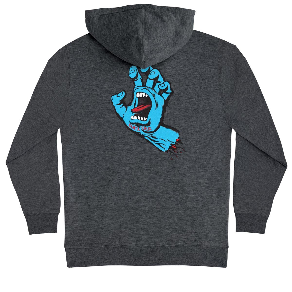 Santa Cruz Screaming Hand Hoodie - Charcoal Heather image 2