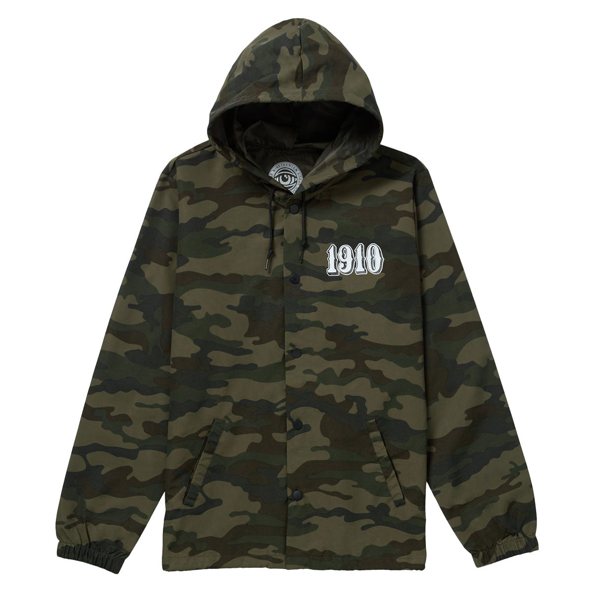 1910 OG Font Hooded Coaches Jacket - Camo image 1