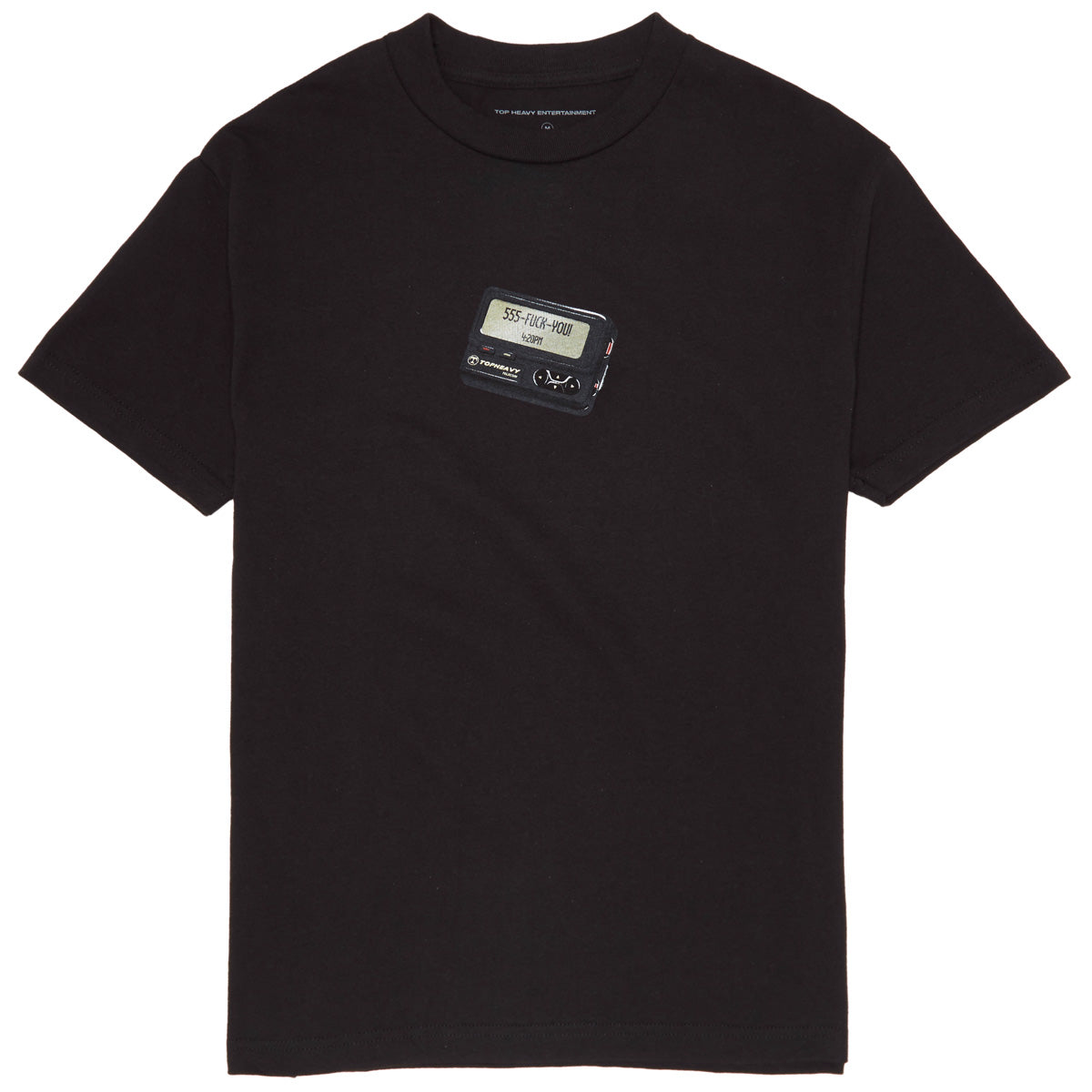 Top Heavy Beeper T-Shirt - Black image 1