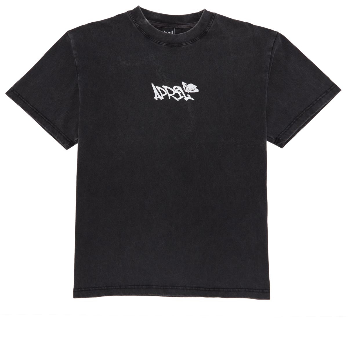 April Sketch  T-Shirt - Vintage Black image 1